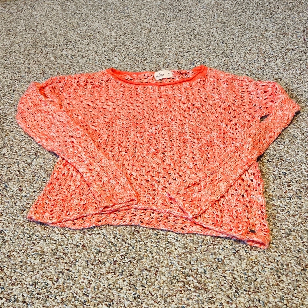 Hollister sweater vibrant pink Medium
